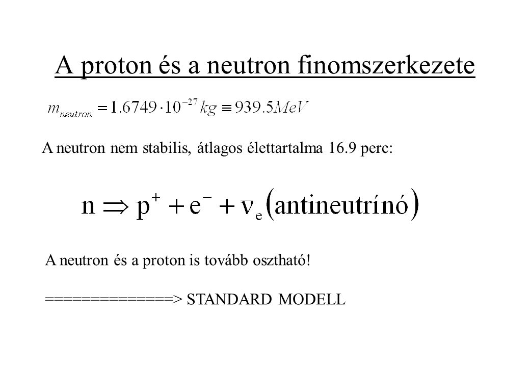 A proton és a neutron finomszerkezete