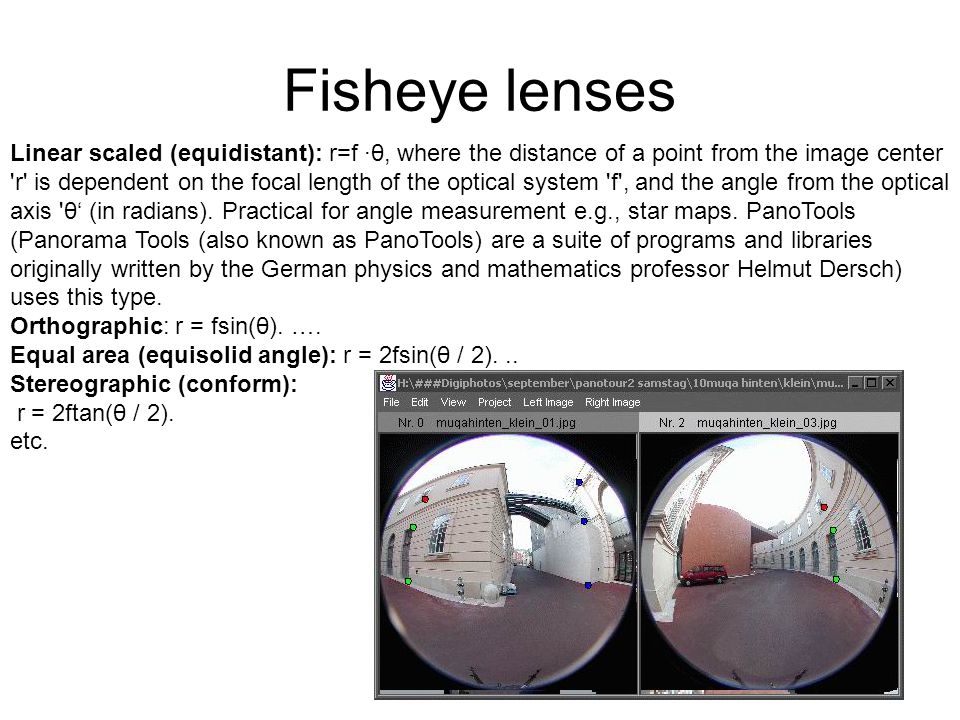 Fisheye lenses