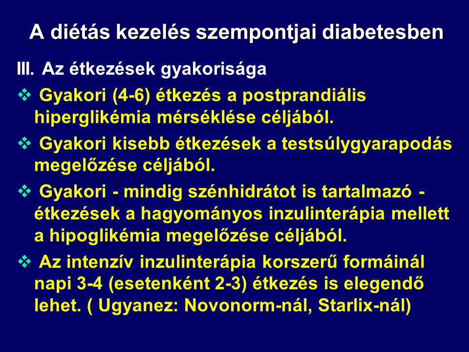 diabetes étkezés és kezelés)