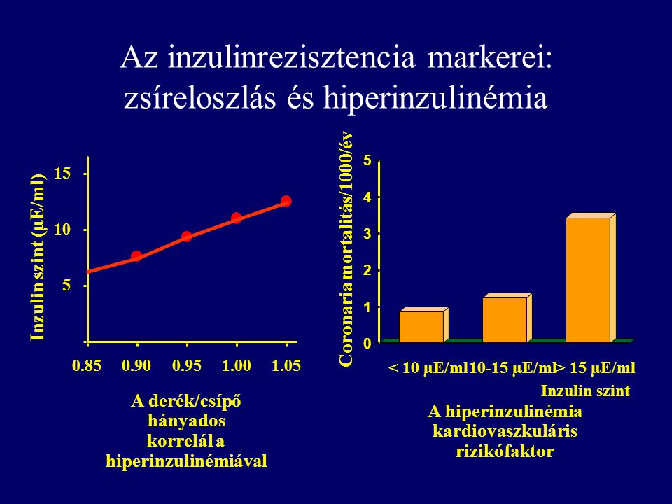 Az inzulinrezisztencia markerei: zsíreloszlás és hiperinzulinémia