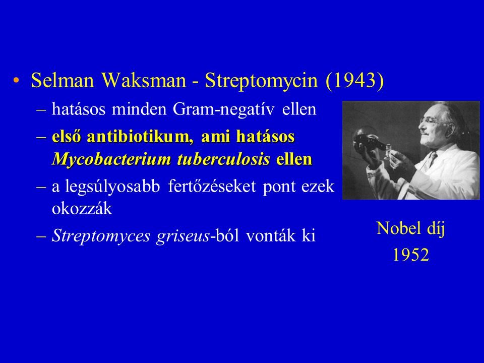 Selman Waksman - Streptomycin (1943)