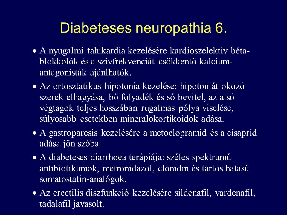 A diabéteszes neuropátia 4 fő formája - érinti valamelyik?