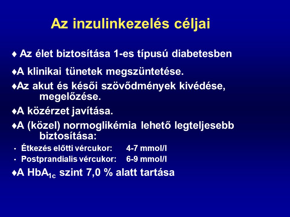 inzulinterápia a cukorbetegséghez)