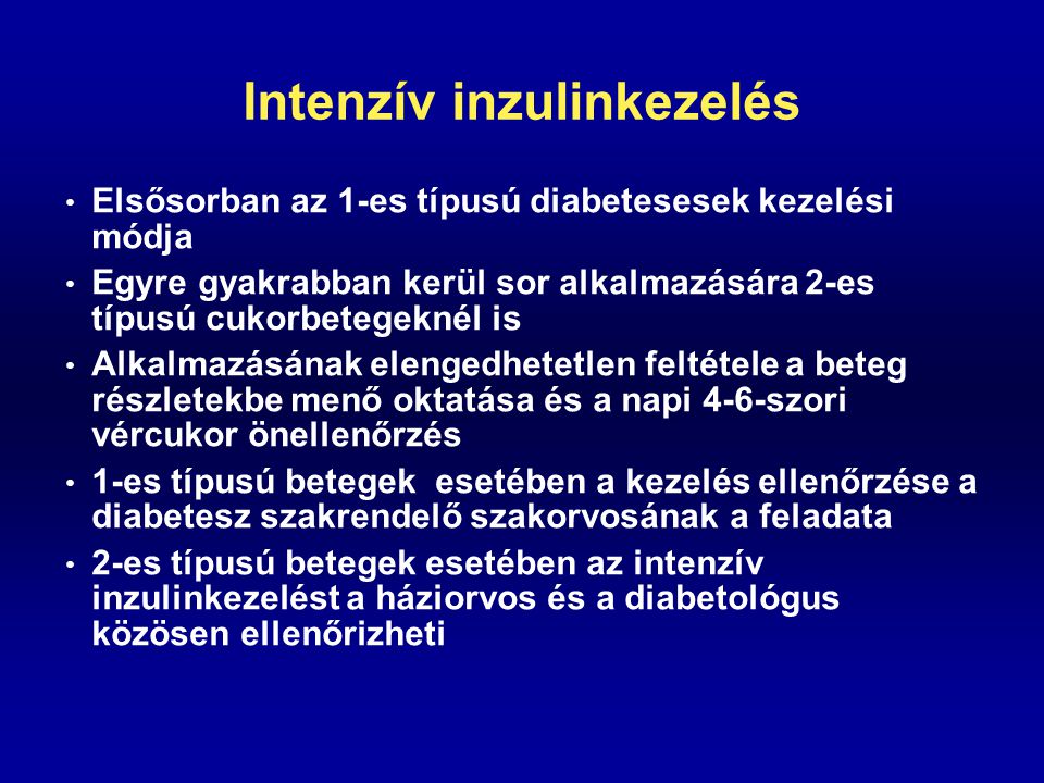 Intenzív inzulinkezelés