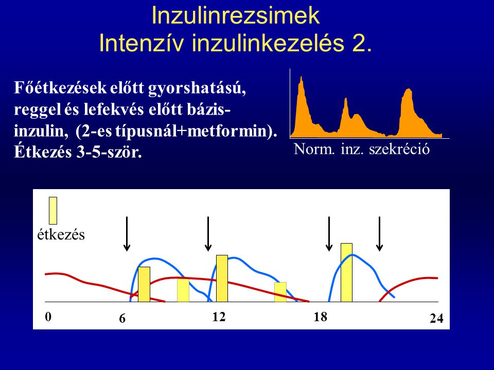 Inzulinrezsimek Intenzív inzulinkezelés 2.