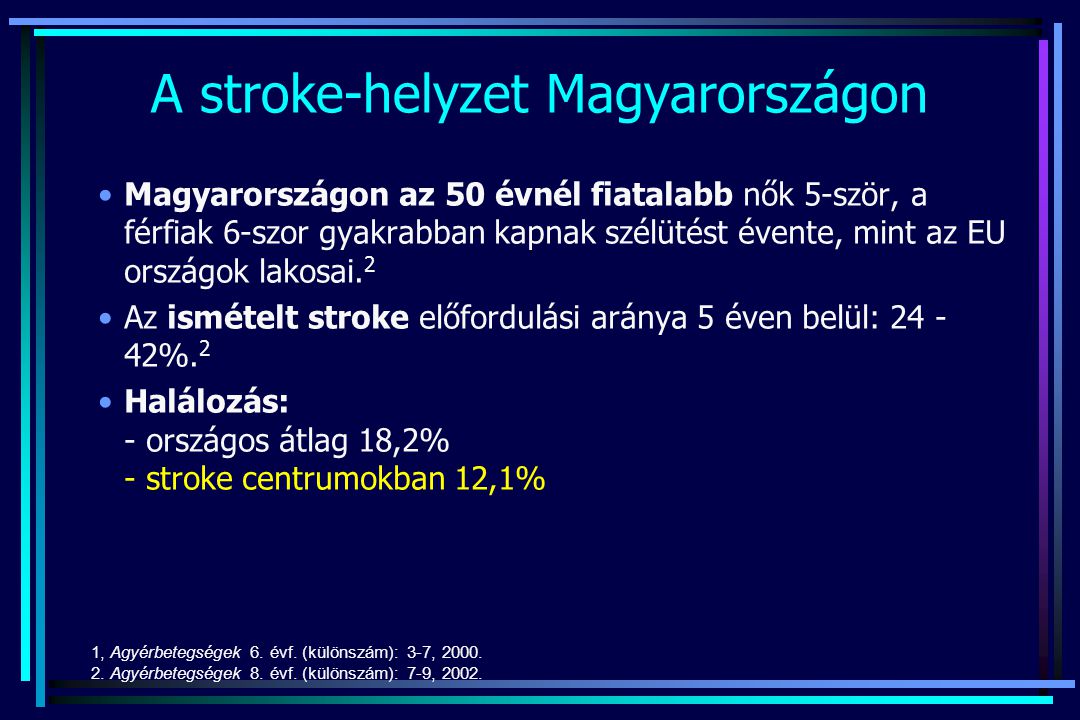 A stroke-helyzet Magyarországon