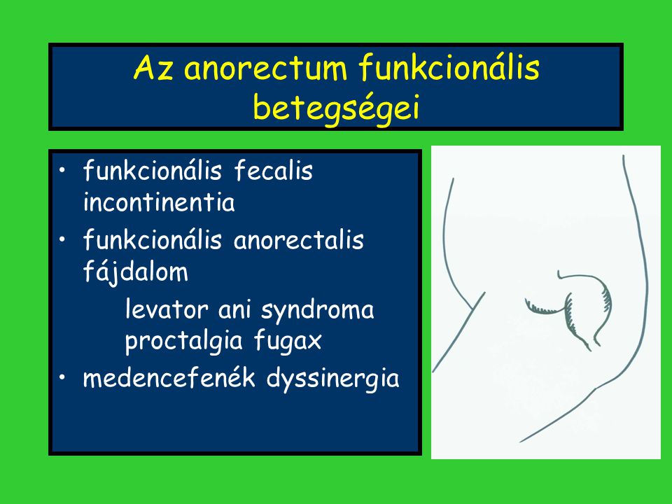 Az anorectum funkcionális betegségei