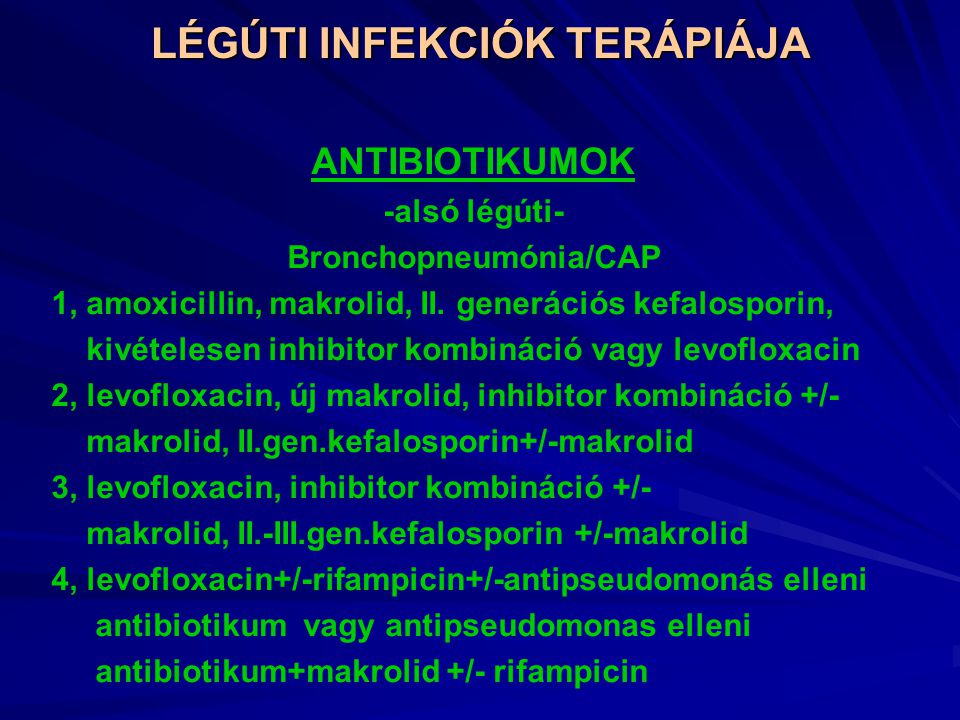 antibiotikumok kombinációi prosztatitis