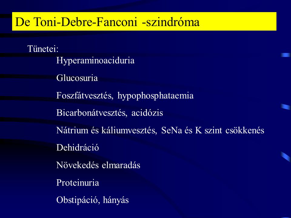 De Toni-Debre-Fanconi -szindróma