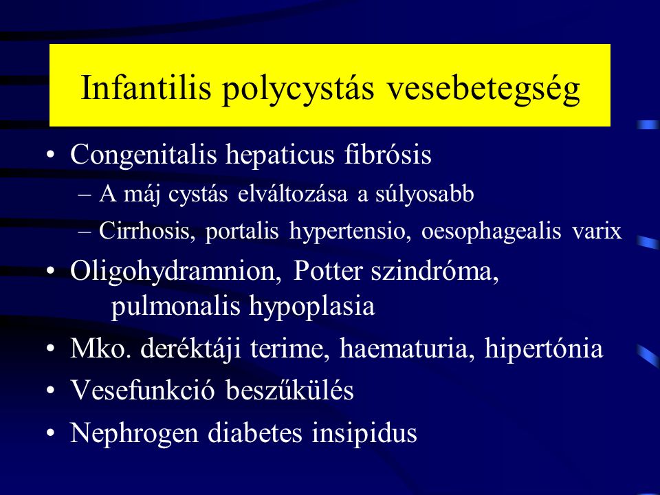 Infantilis polycystás vesebetegség