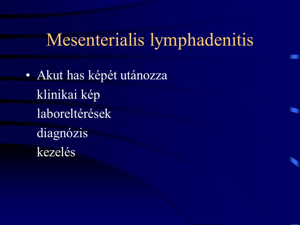 Mesenterialis lymphadenitis