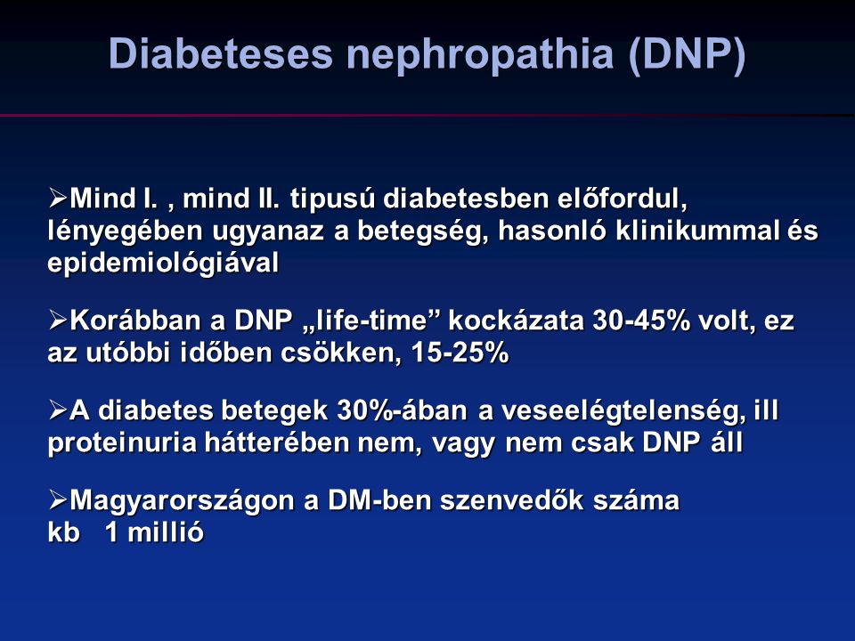 Diabeteses nephropathia (DNP)