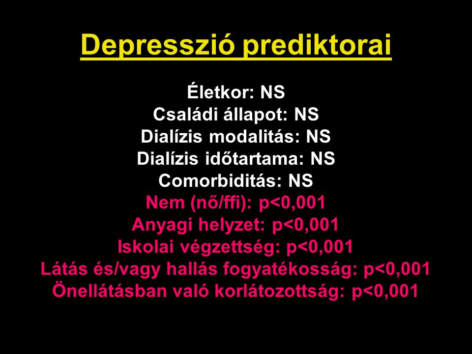 Depresszió prediktorai