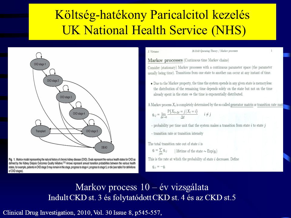 Költség-hatékony Paricalcitol kezelés UK National Health Service (NHS)