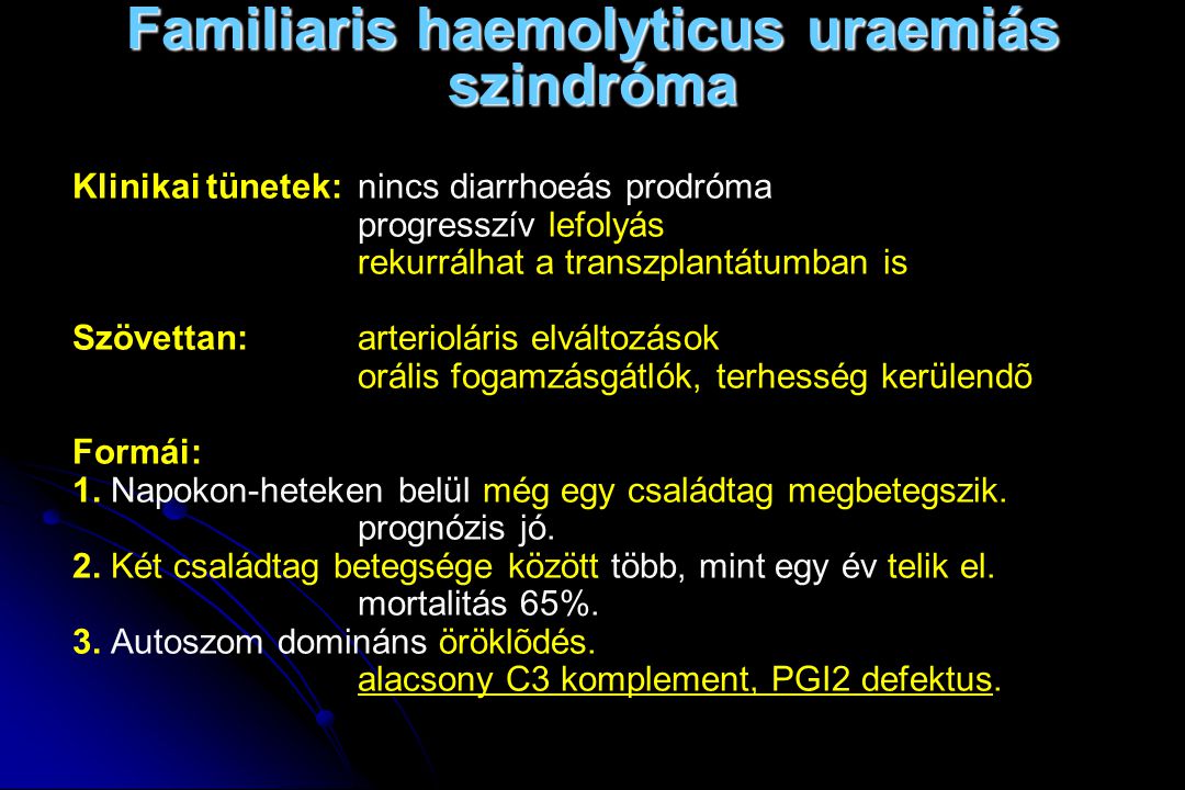Familiaris haemolyticus uraemiás szindróma
