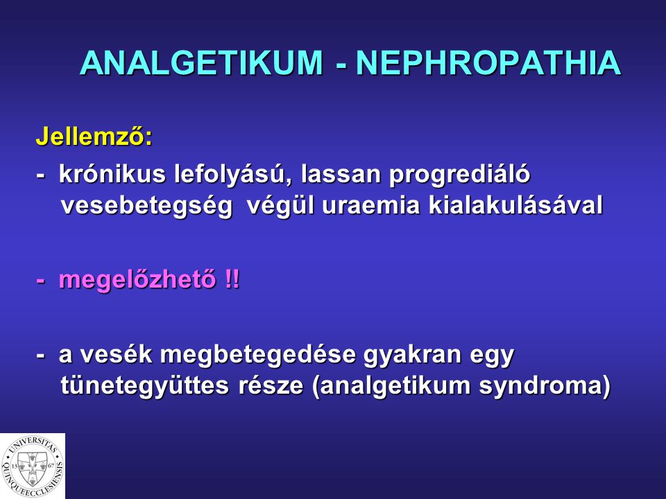 ANALGETIKUM - NEPHROPATHIA