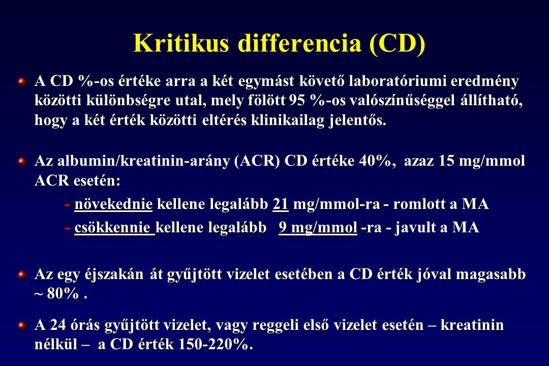 Kritikus differencia (CD)