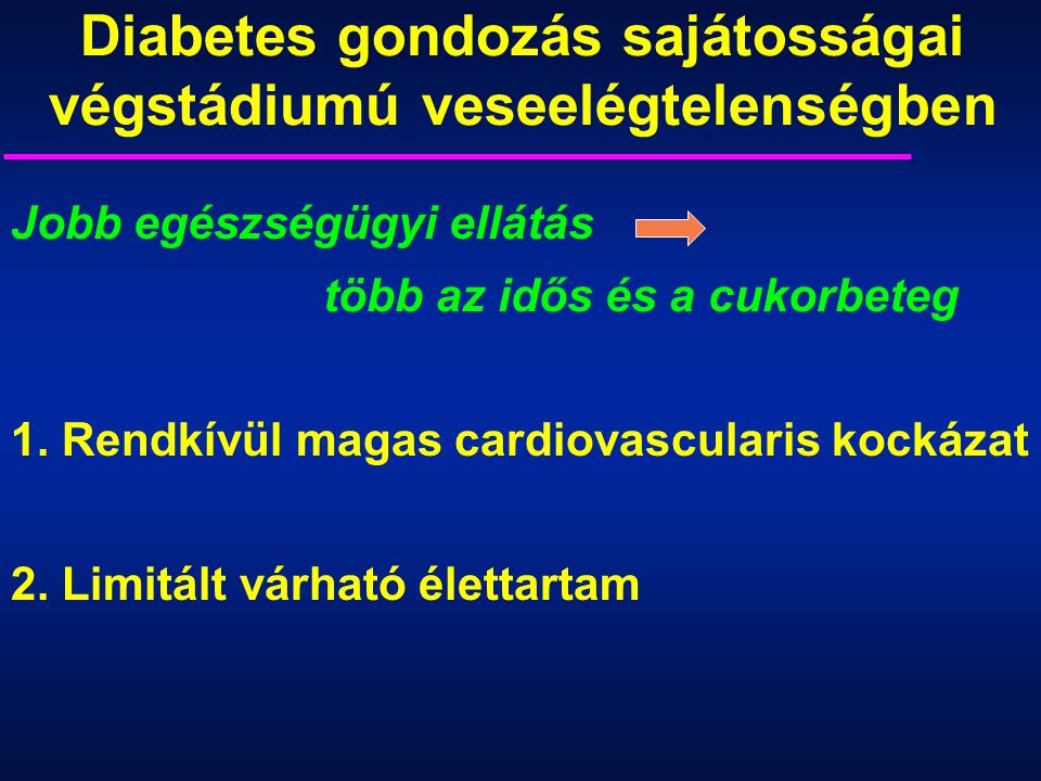 cukorbetegség és vesebetegség)
