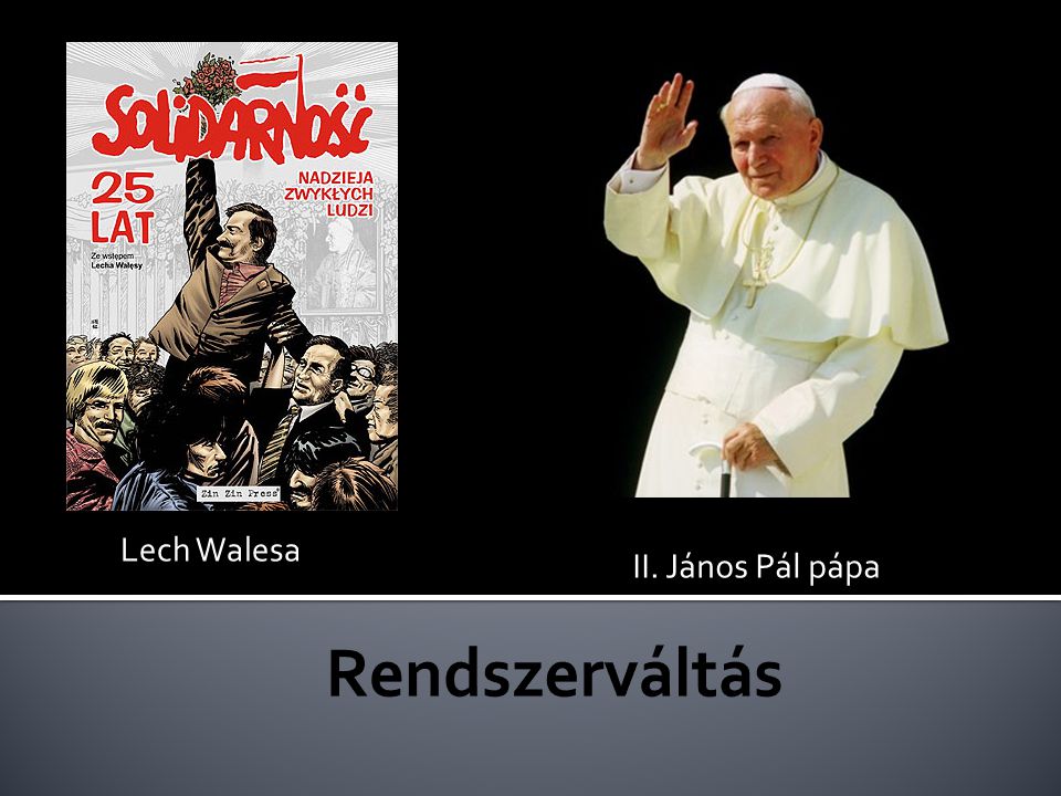 Lech Walesa II. János Pál pápa Rendszerváltás
