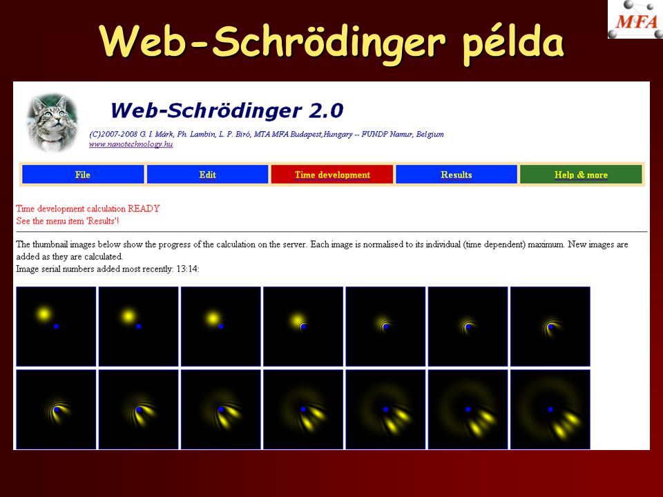 Web-Schrödinger példa