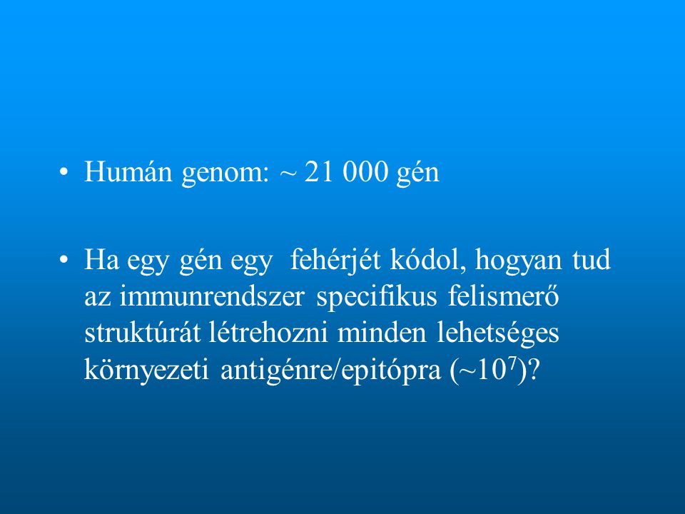 Humán genom: ~ gén