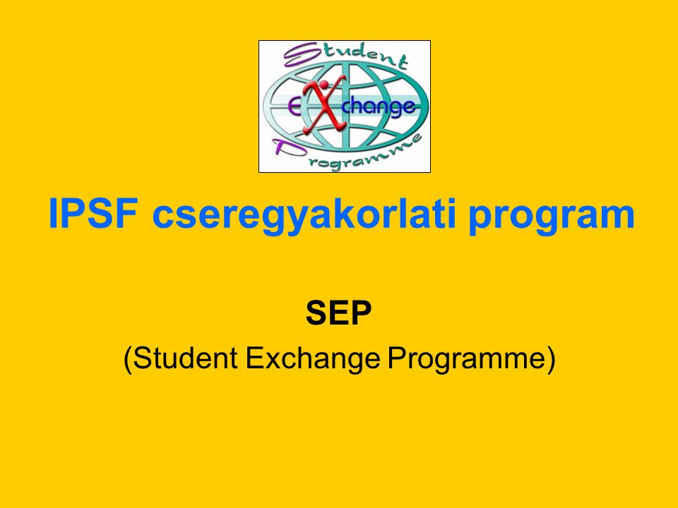 IPSF cseregyakorlati program