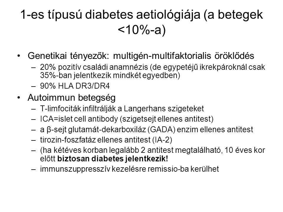 újdonságok az 1. típusú diabetes mellitus kezelésében)