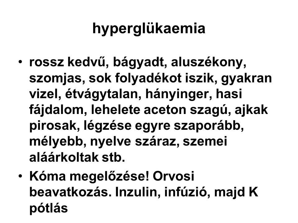 hyperglükaemia