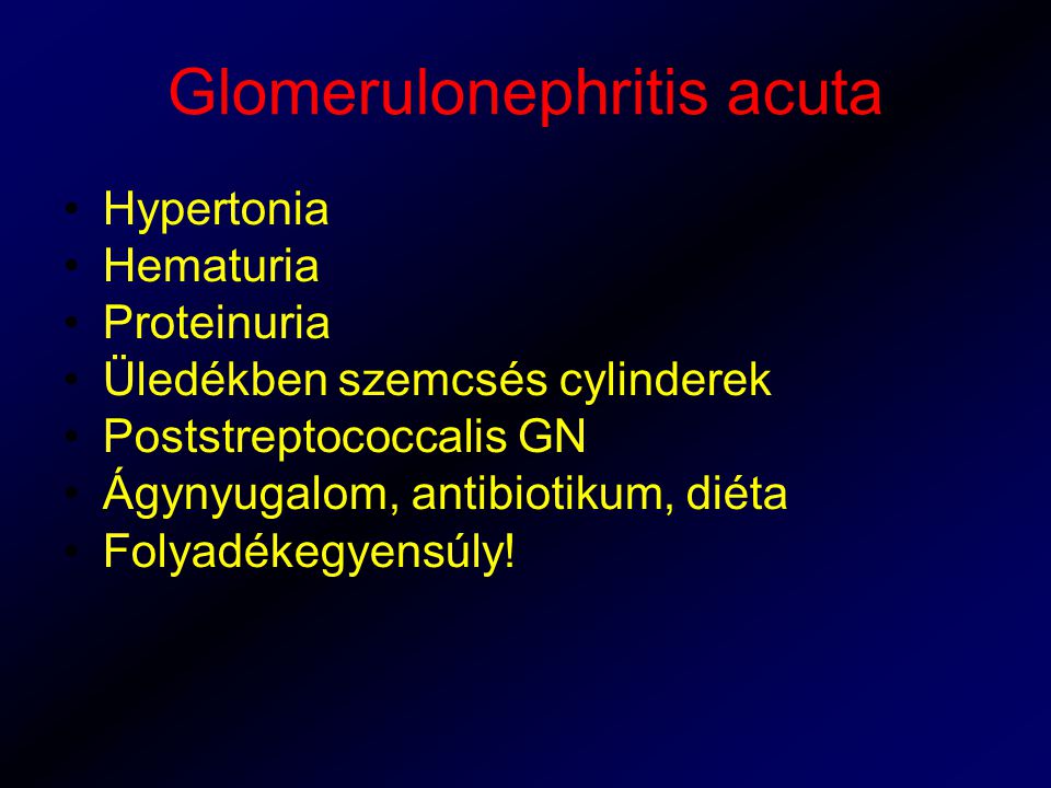 Glomerulonephritis acuta