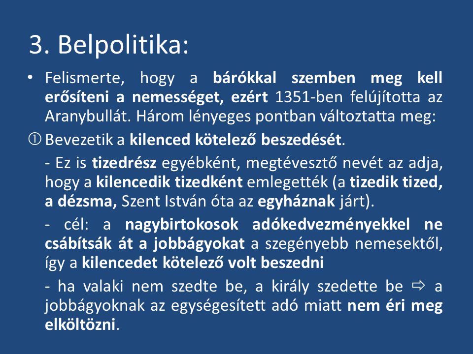 3. Belpolitika: