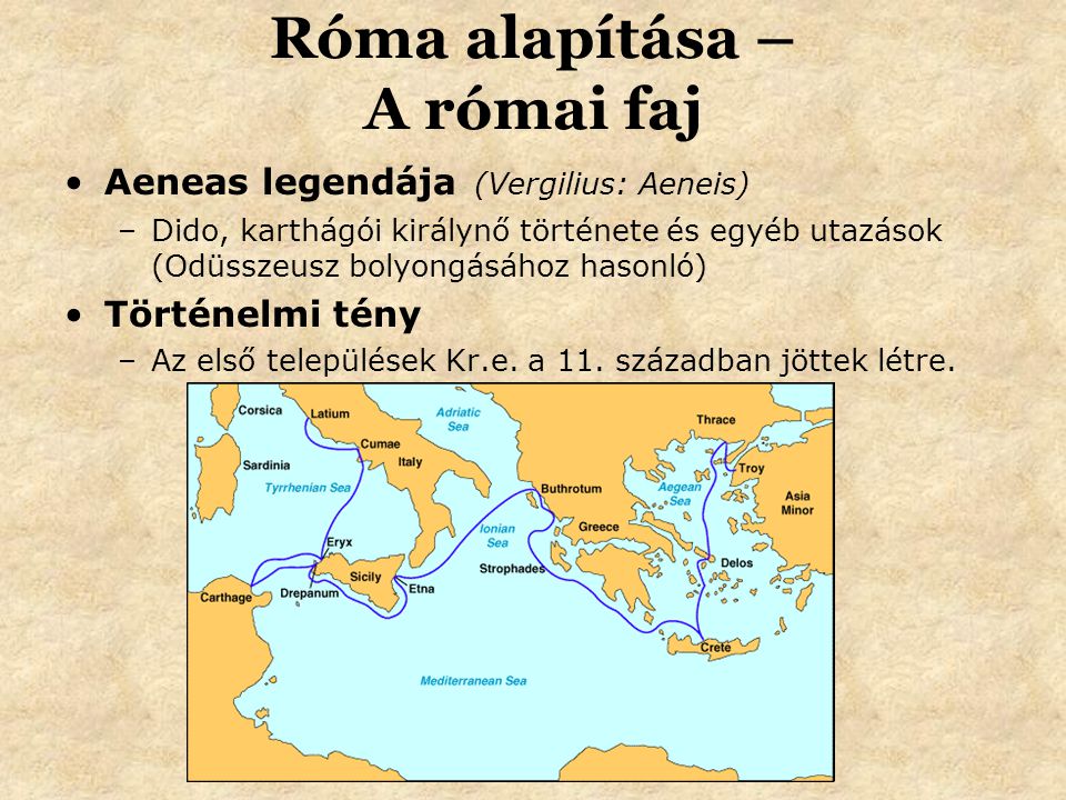 Róma alapítása – A római faj