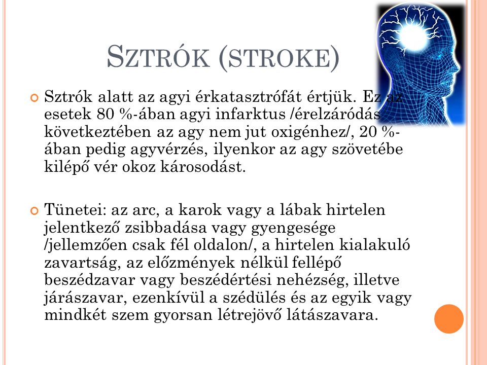 Sztrók (stroke)
