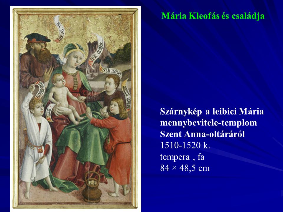 Mária Kleofás és családja