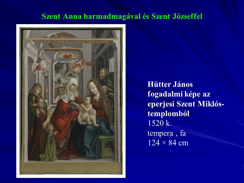 Szent Anna harmadmagával és Szent Józseffel