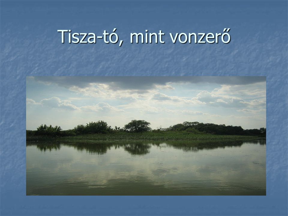 Tisza-tó, mint vonzerő