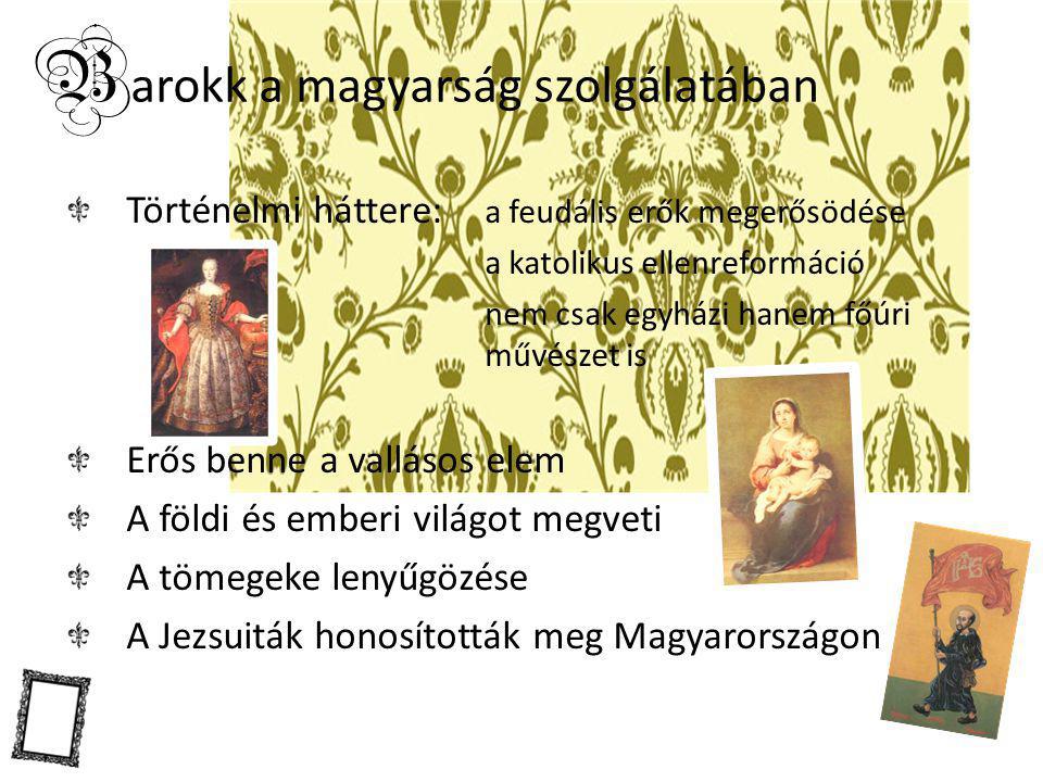 Barokk a magyarság szolgálatában
