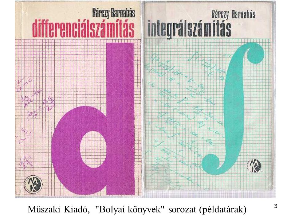 Műszaki Kiadó, Bolyai könyvek sorozat (példatárak)