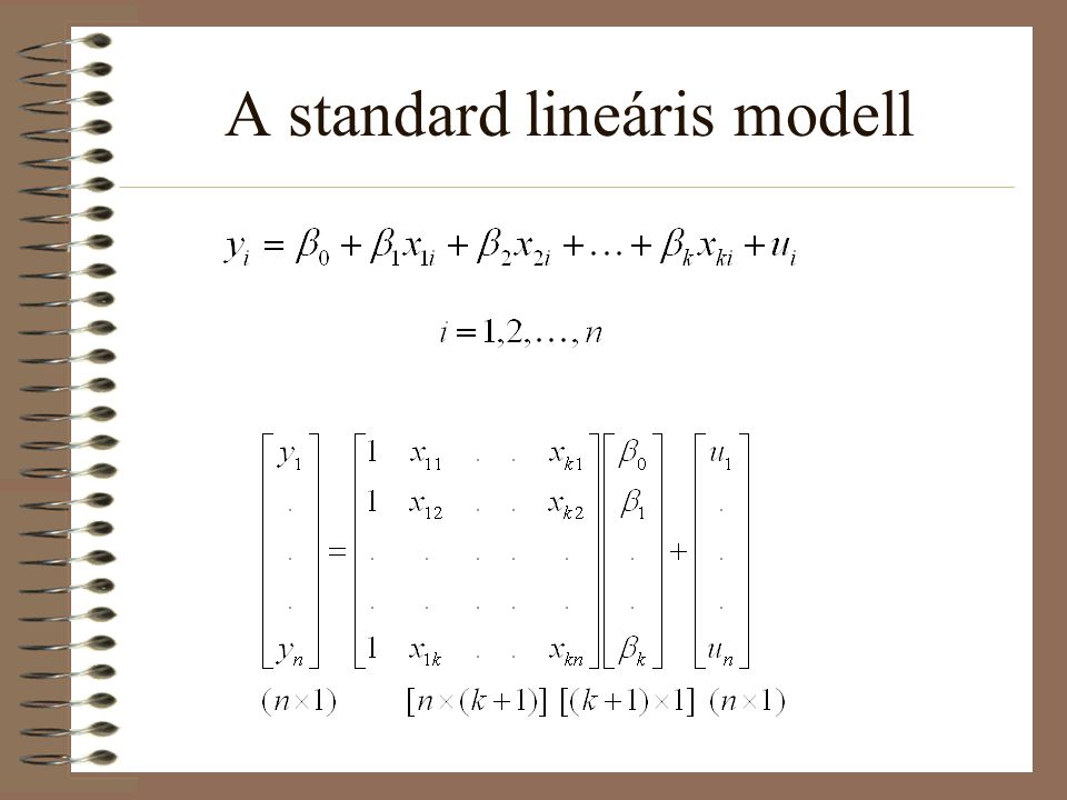 A standard lineáris modell
