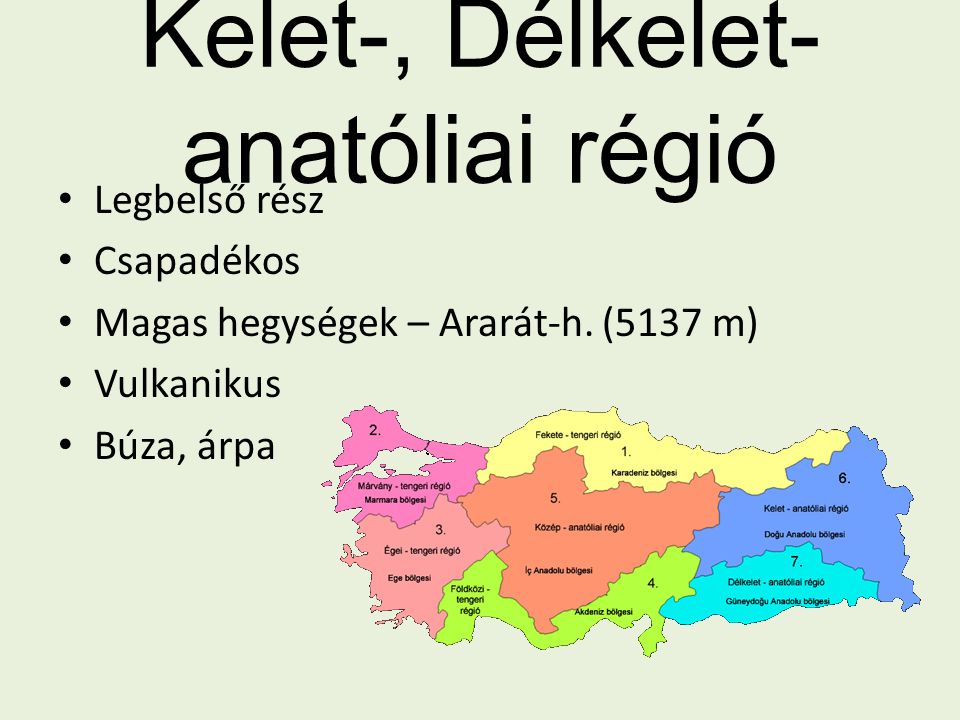 Kelet-, Délkelet-anatóliai régió