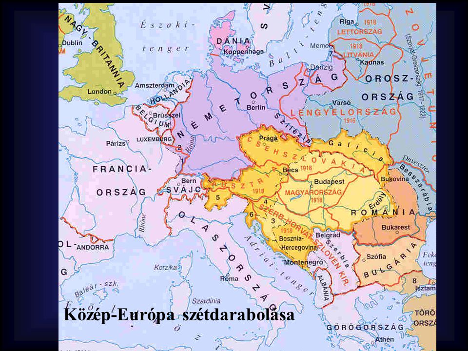 Közép-Európa szétdarabolása