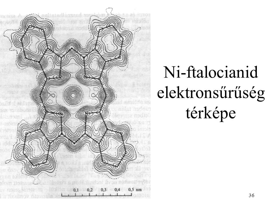 Ni-ftalocianid elektronsűrűség térképe