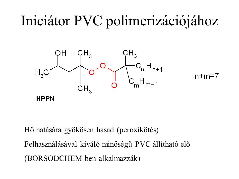 Iniciátor PVC polimerizációjához
