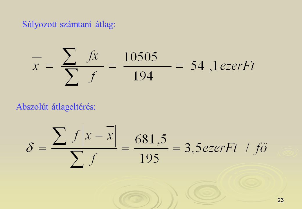 Súlyozott átlag