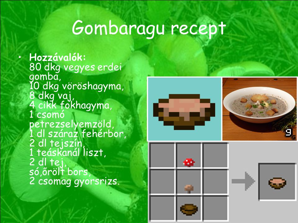 Gombaragu recept