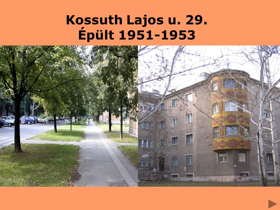 Kossuth Lajos u. 29. Épült