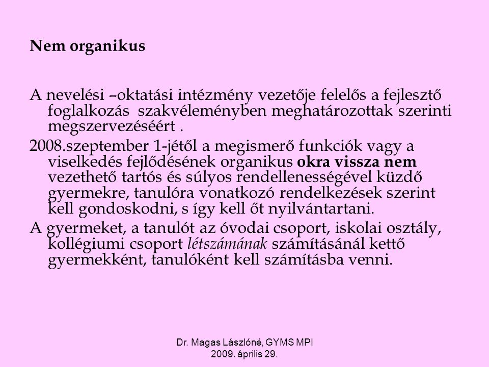 Dr. Magas Lászlóné, GYMS MPI április 29.