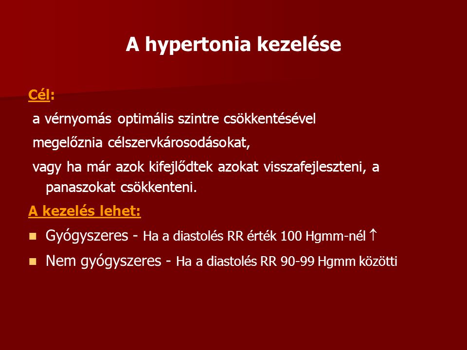 angina hipertónia kezelése