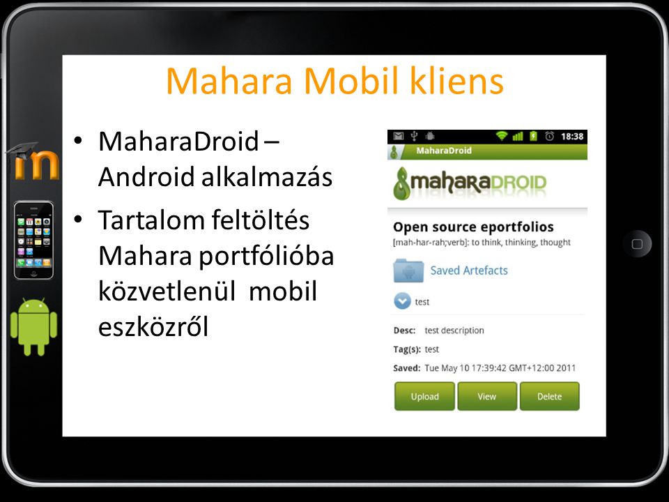 Mahara Mobil kliens MaharaDroid – Android alkalmazás