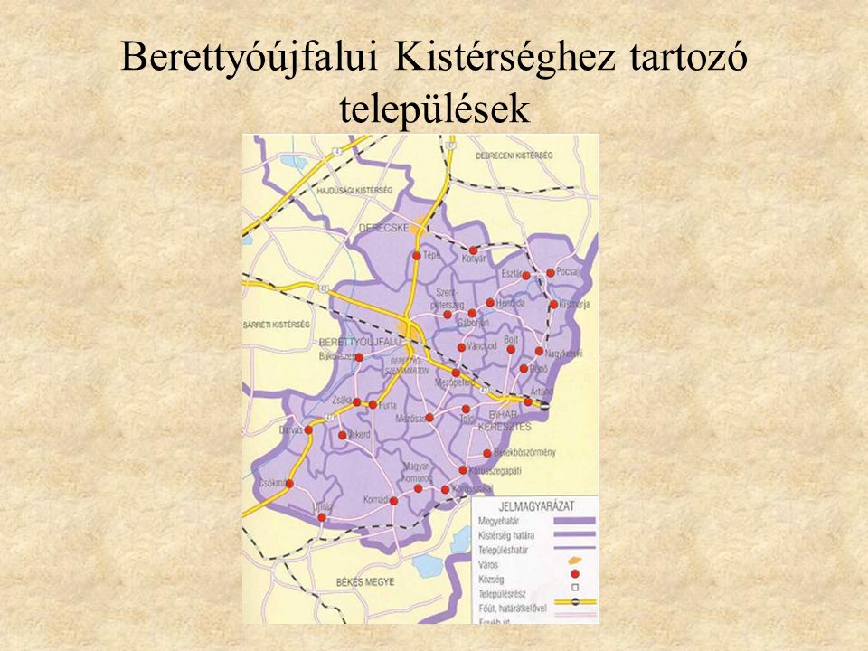 Berettyóújfalui Kistérséghez tartozó települések
