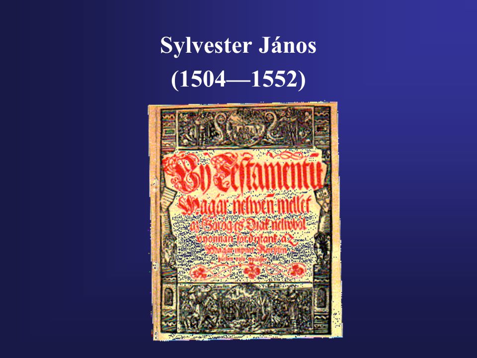 Sylvester János (1504—1552)